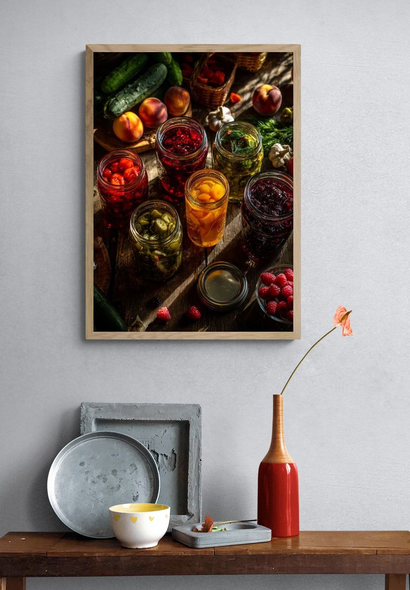 Preserved Summer Harvest Poster. — room view 3