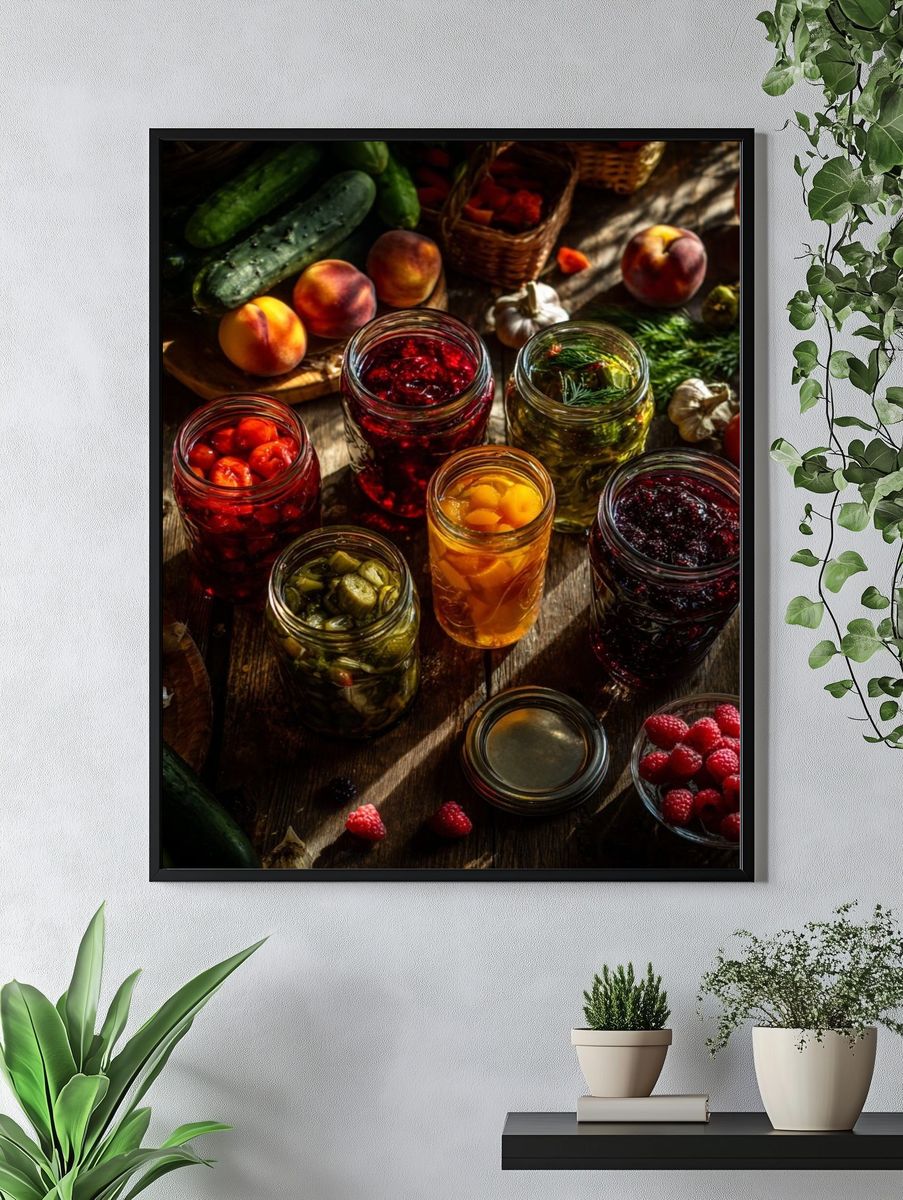 Preserved Summer Harvest Poster. — room view 4