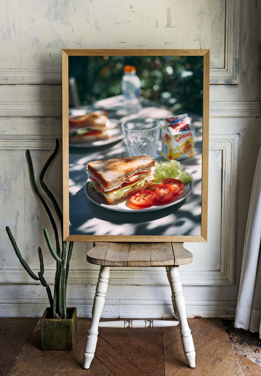 Picnic Sandwich Still Life Poster. room preview