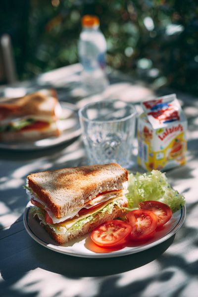 Picnic Sandwich Still Life Poster.