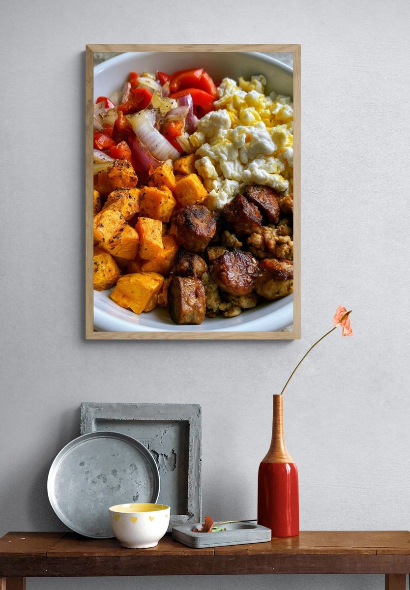Roasted Breakfast Bowl Print. — room view 3