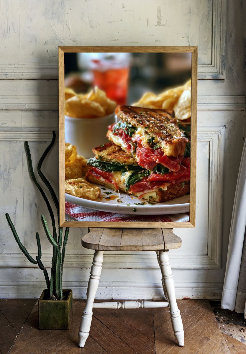 Gourmet Sandwich Food-Drink Poster. room preview