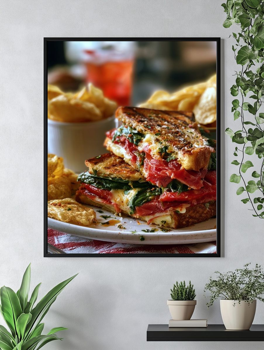 Gourmet Sandwich Food-Drink Poster. — room view 4