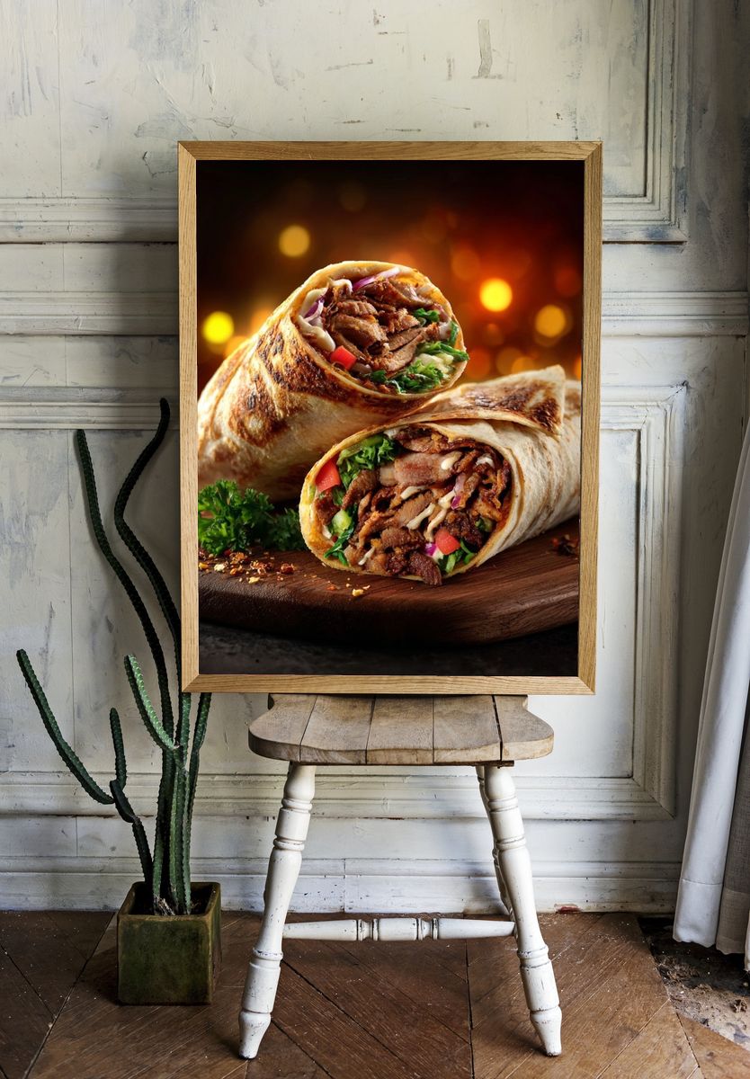 Delicious Wraps — Food Print room preview