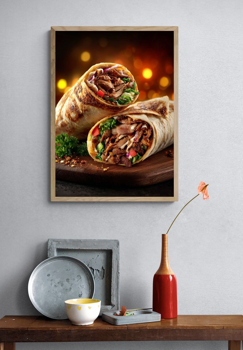 Delicious Wraps — Food Print. — room view 3