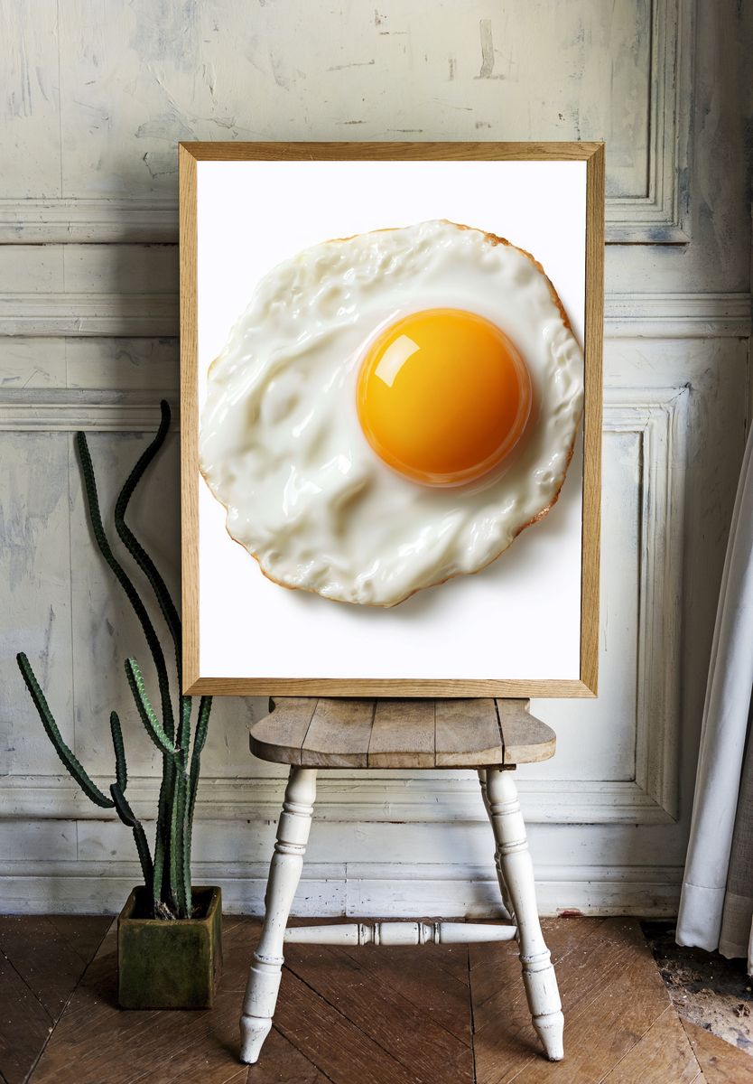 Sunny Side Up Food Print. — room view 1