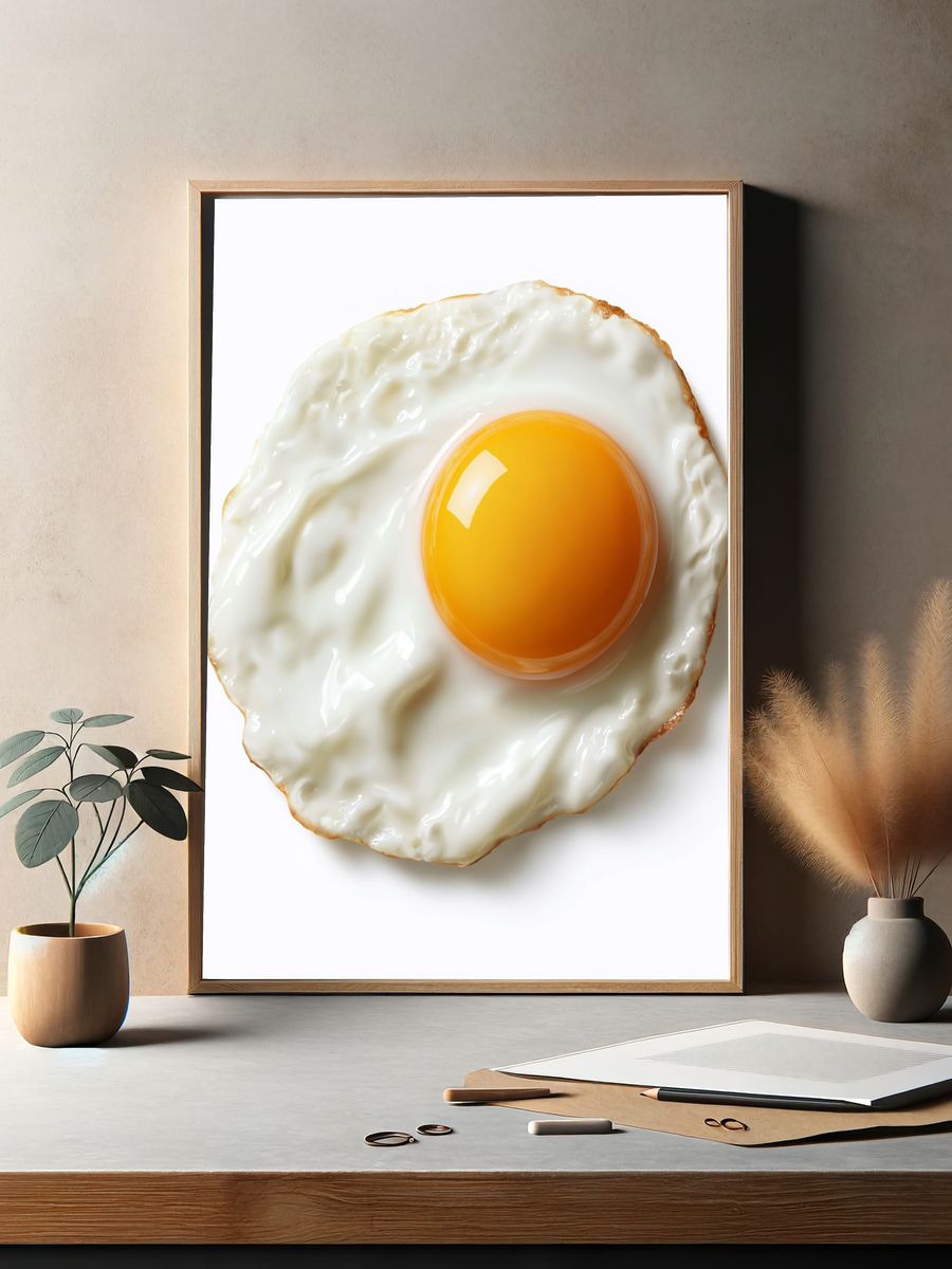 Sunny Side Up Food Print. — room view 2