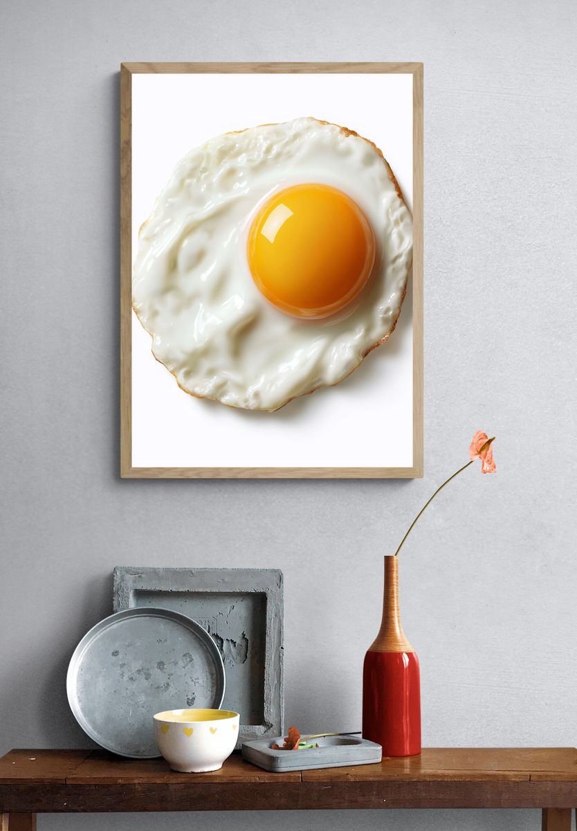 Sunny Side Up Food Print. — room view 3