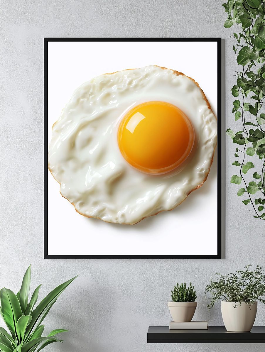 Sunny Side Up Food Print. — room view 4