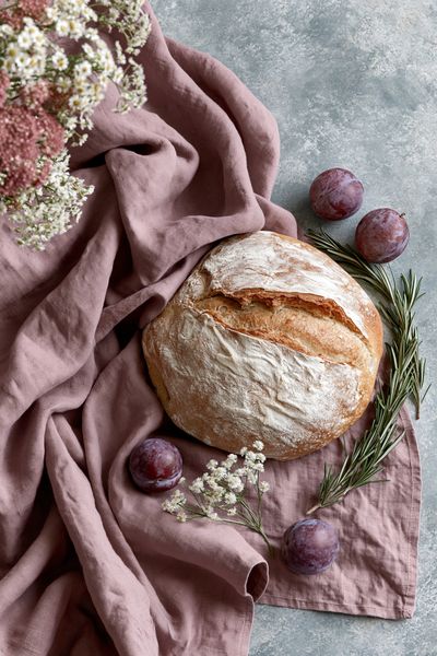 Rustic Bread Still Life Poster.