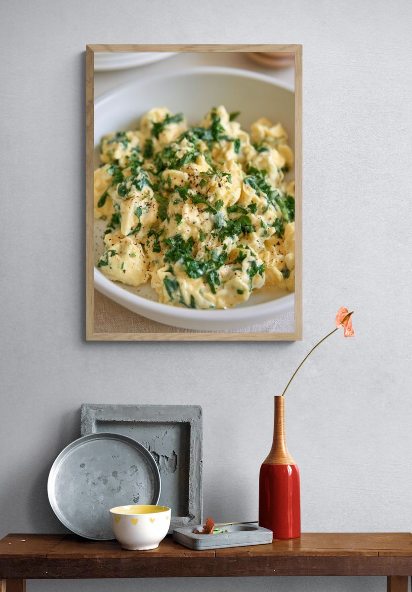 Herbed Scrambled Eggs Food-Drink Poster. — room view 3