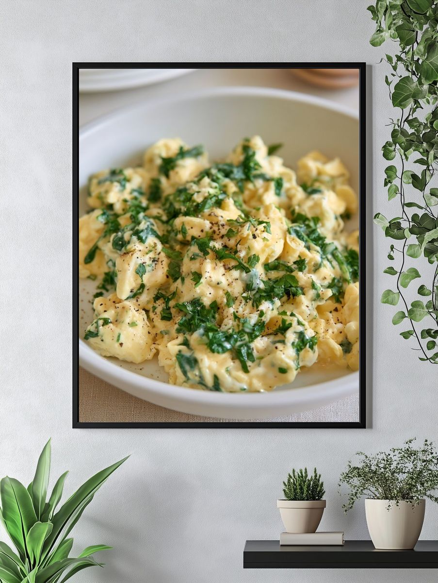 Herbed Scrambled Eggs Food-Drink Poster. — room view 4