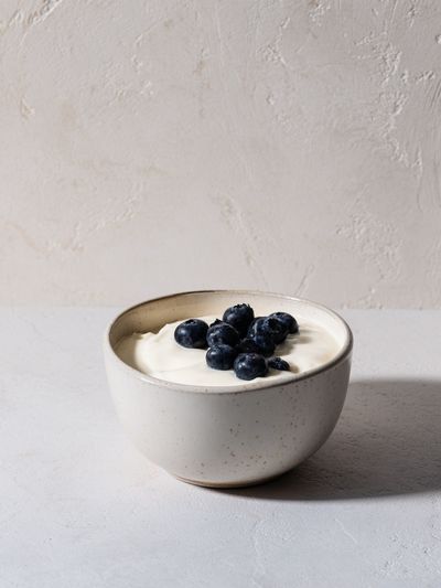 Blueberry Yogurt Still Life Poster. poster