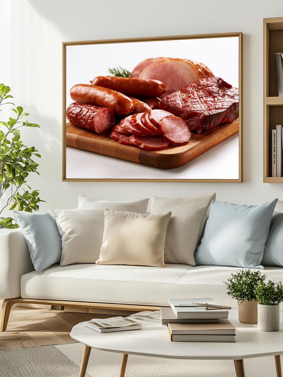Charcuterie Board Food Photography Poster. — room view 2