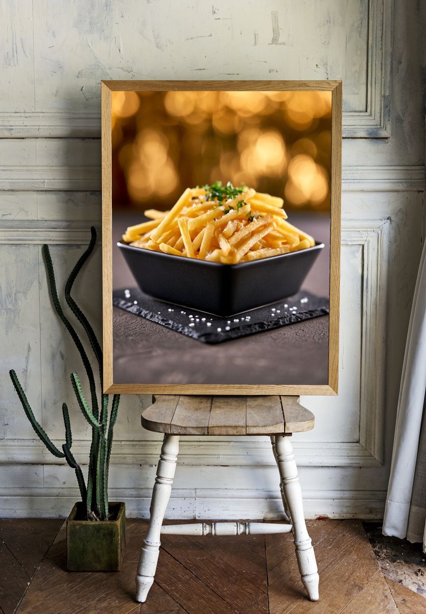 Gourmet French Fries Food-Drink Poster. room preview