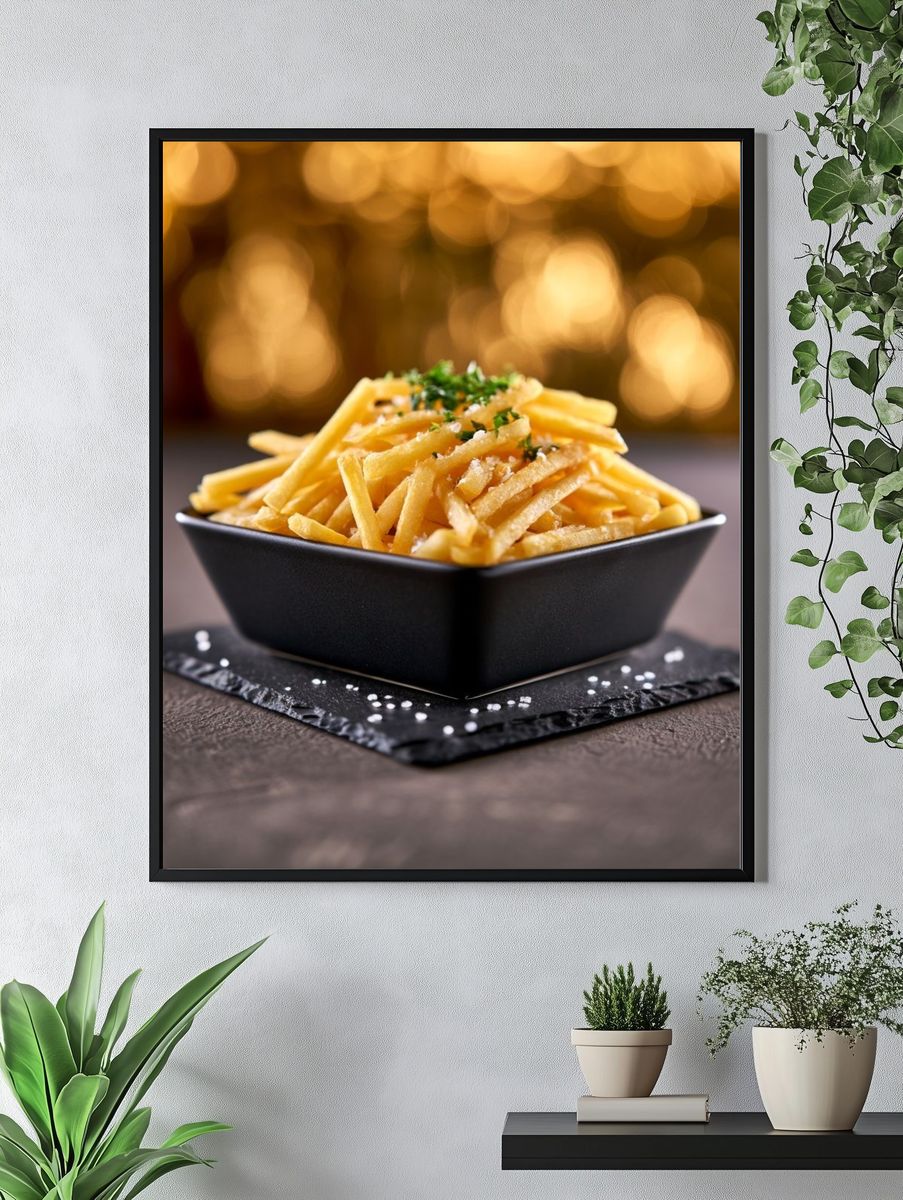 Gourmet French Fries Food-Drink Poster. — room view 4