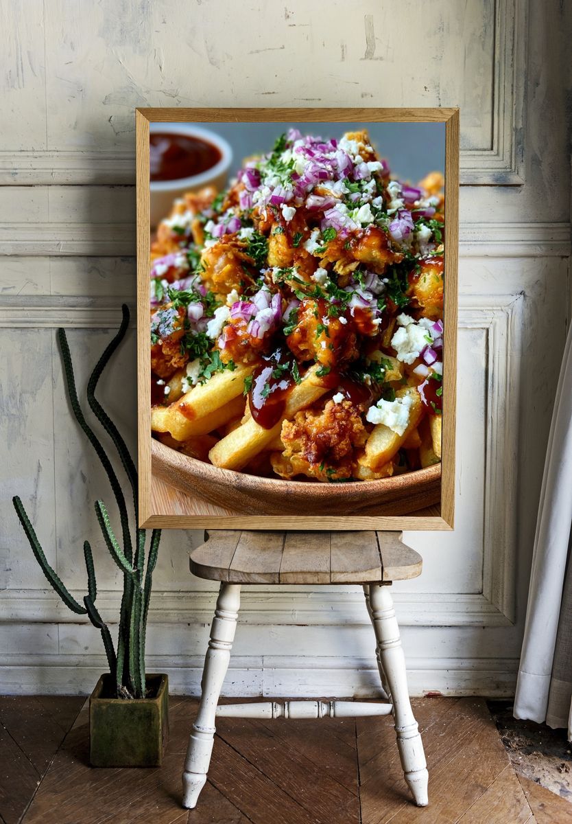 Loaded Fries Food-Drink Poster. room preview