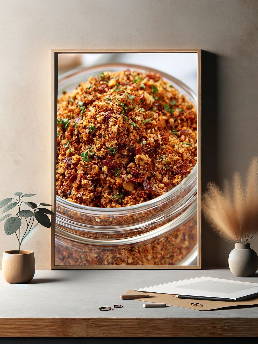 Spiced Seasoning Jar Photography Poster. — room view 2
