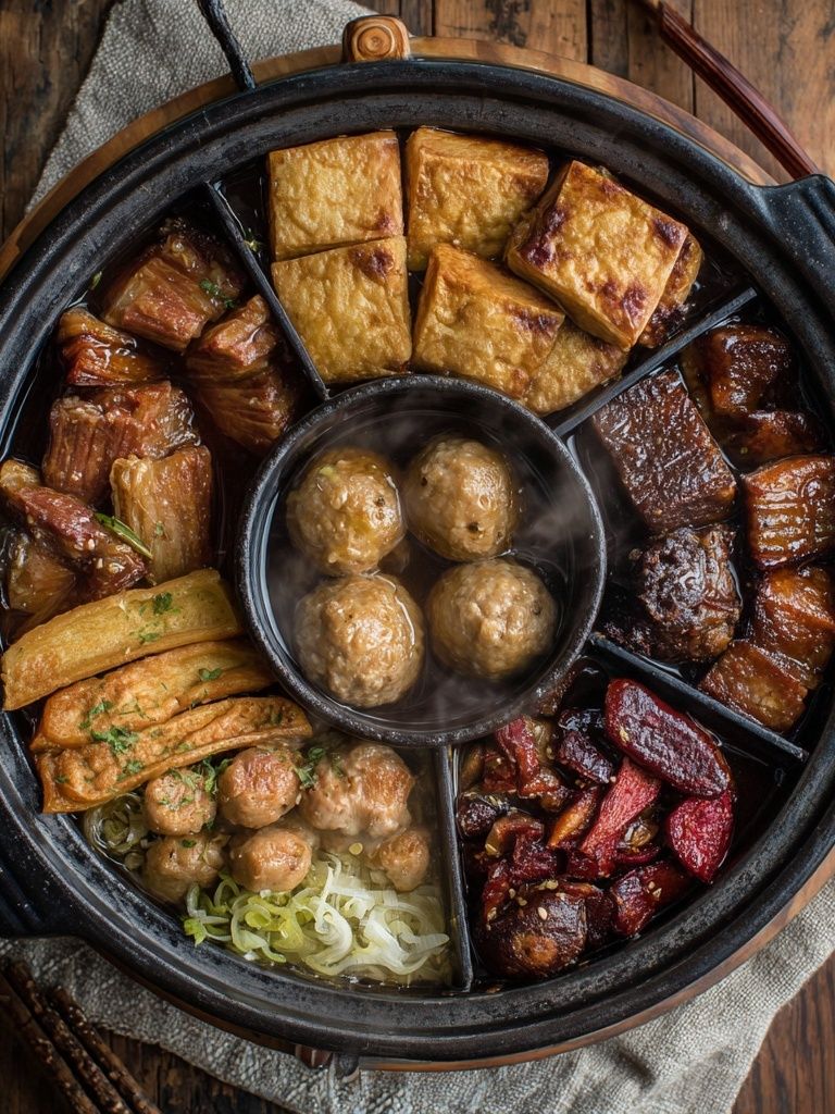 Korean Hot Pot Feast Photography Poster. poster — food-drink art