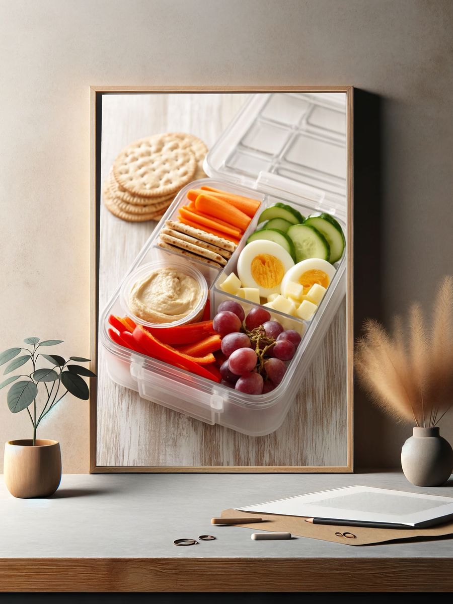 Healthy Snack Box Photography Poster. — room view 2