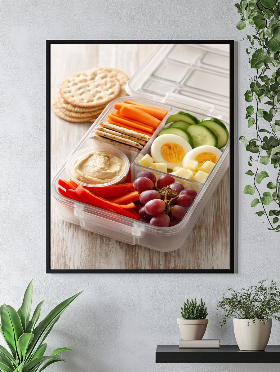 Healthy Snack Box Photography Poster. — room view 4