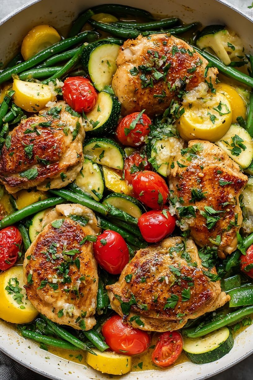 Roasted Chicken and Vegetables Poster. poster detail