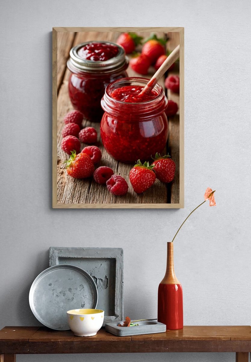 Strawberry Raspberry Jam Poster. — room view 3