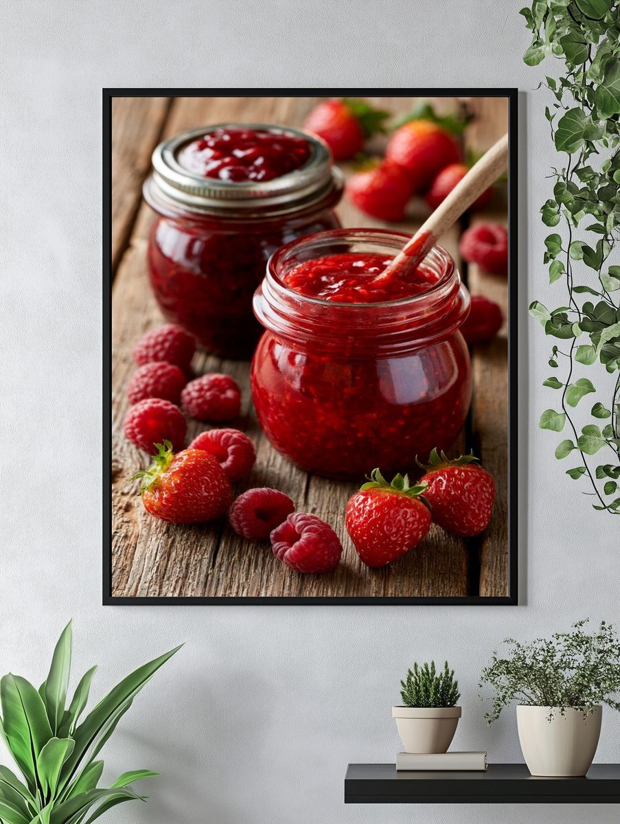 Strawberry Raspberry Jam Poster. — room view 4