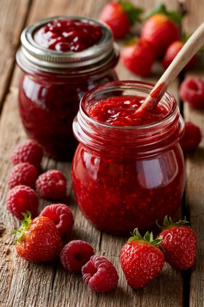 Strawberry Raspberry Jam Poster.
