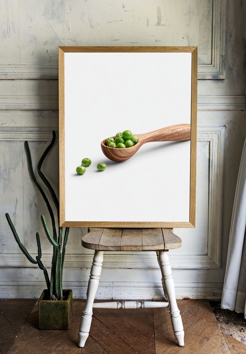 Green Peas Still Life Poster. room preview
