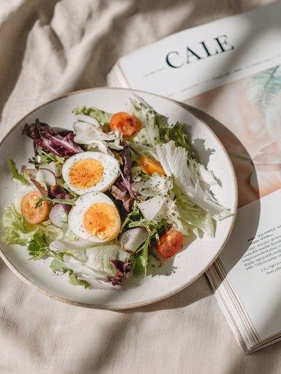 Rustic Salad Still Life Photography Poster.