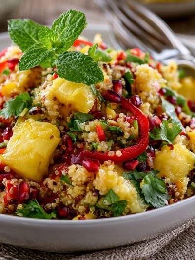 Tropical Quinoa Salad Photography Poster.