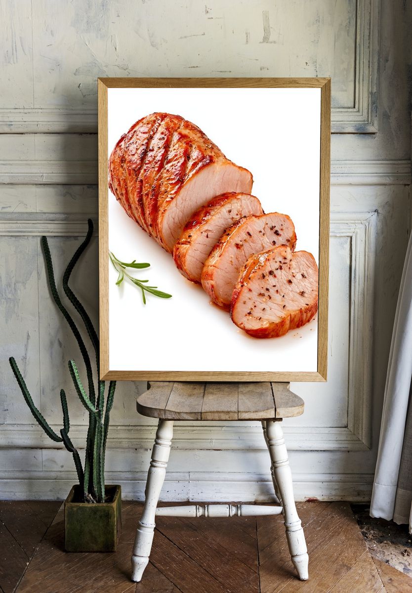 Roasted Pork Tenderloin Food Print. — room view 1