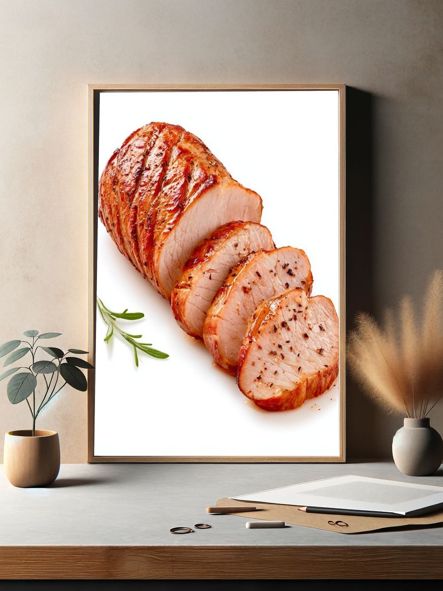 Roasted Pork Tenderloin Food Print. — room view 2
