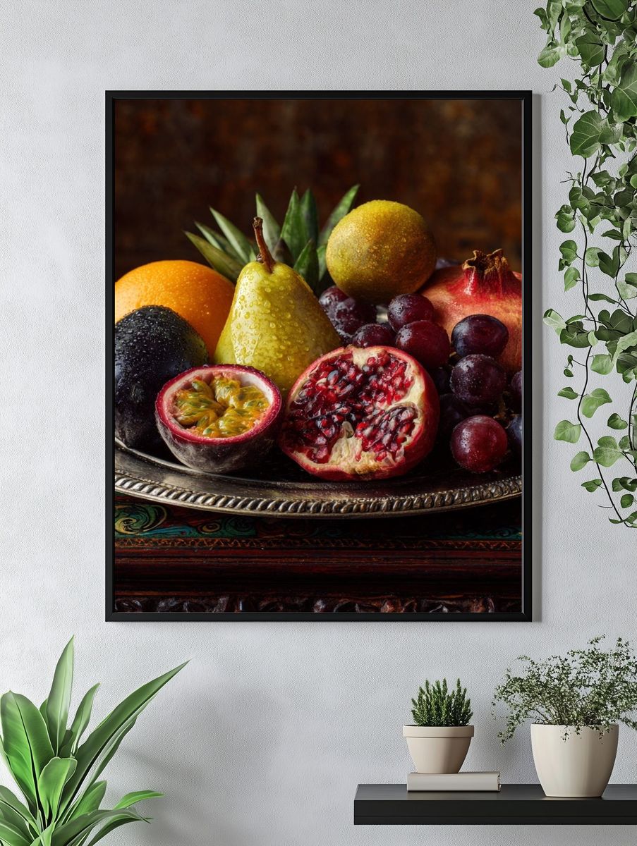 Still Life Fruit Arrangement Poster. — room view 4