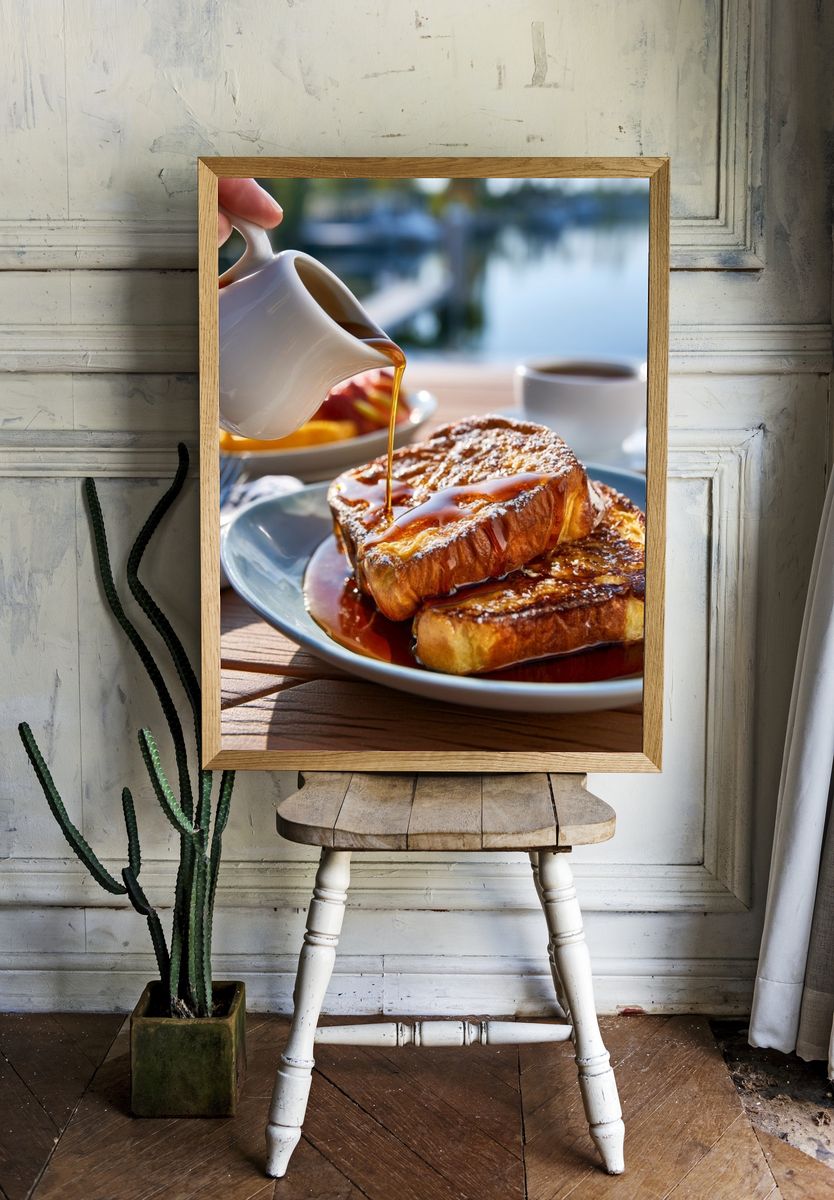 French Toast Breakfast Photography Poster. room preview