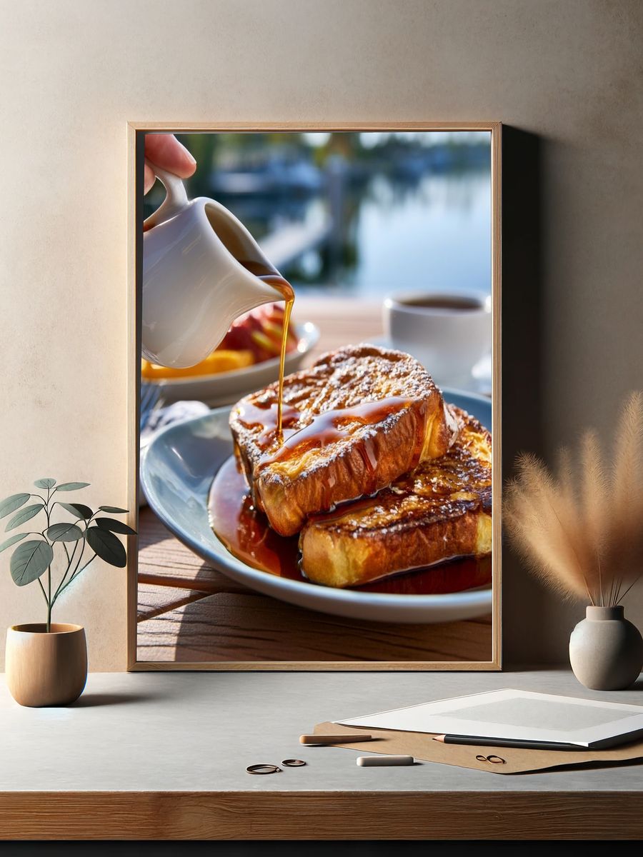 French Toast Breakfast Photography Poster. — room view 2