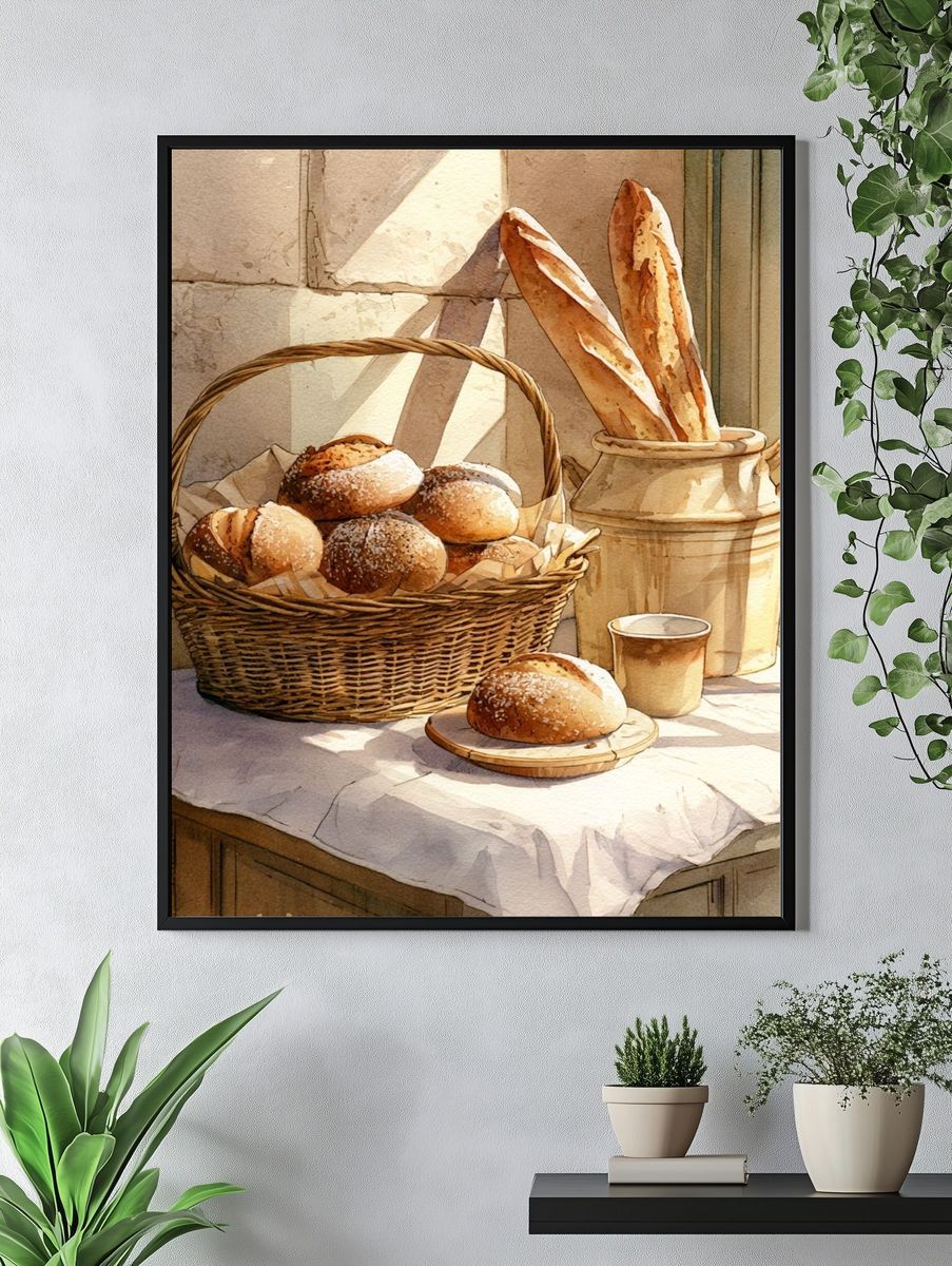 Sunlit Bakery Still Life Print. — room view 4