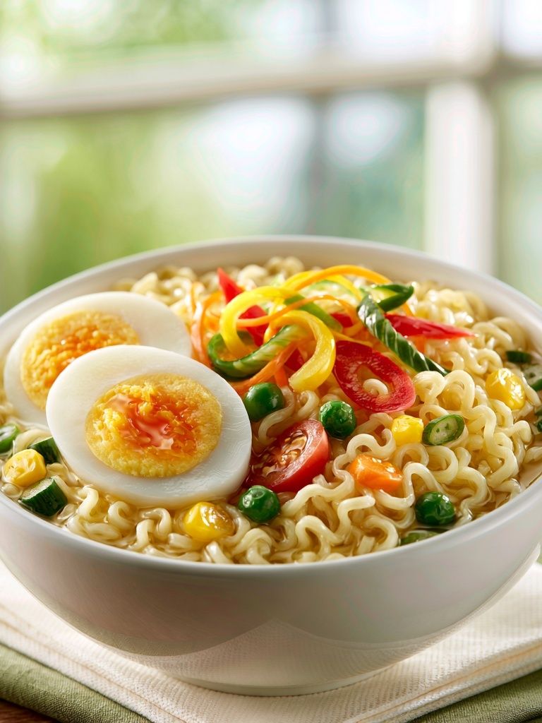 Colorful Ramen Bowl Photography Poster. poster detail