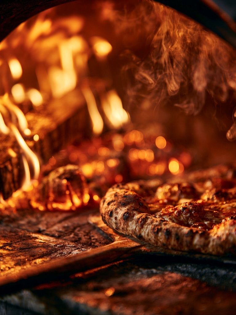 Wood-Fired Pizza Oven Photography Poster. poster — food-drink art