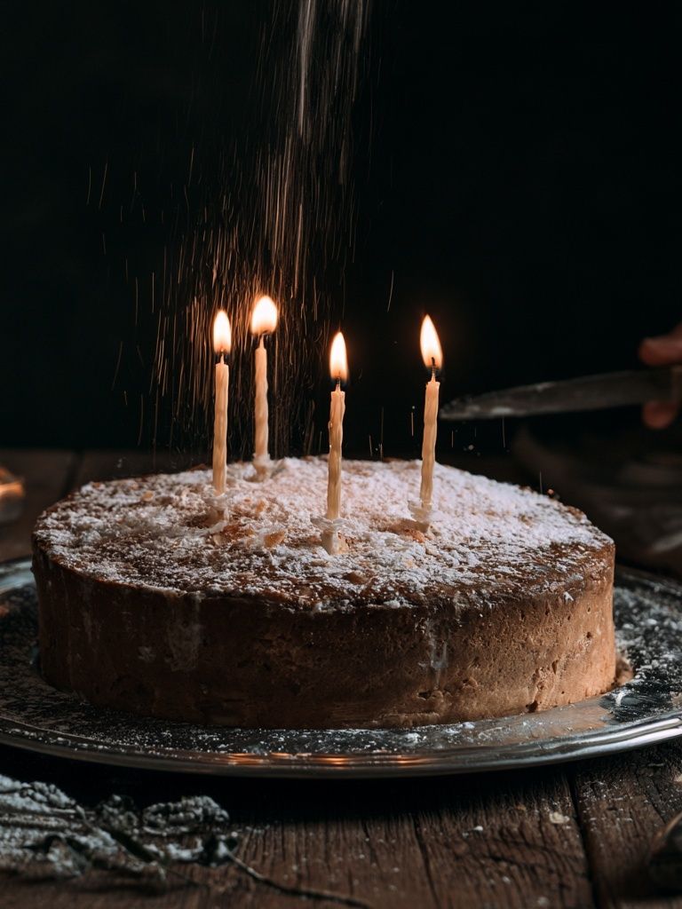 Birthday Cake Candlelight Poster. poster detail