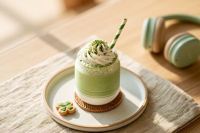Matcha Latte Still Life Poster. poster