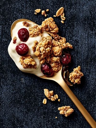Granola Spoon Still Life Poster.