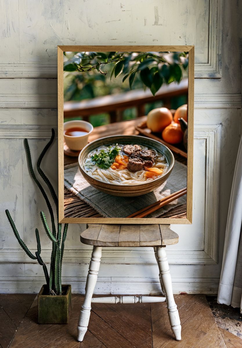 Japanese Noodle Bowl Photography Poster. room preview