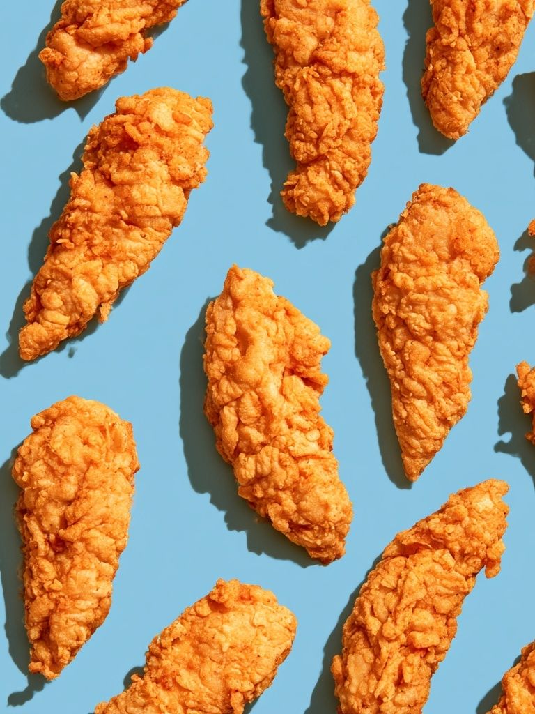 Fried Chicken Pattern Poster. poster — food-drink art