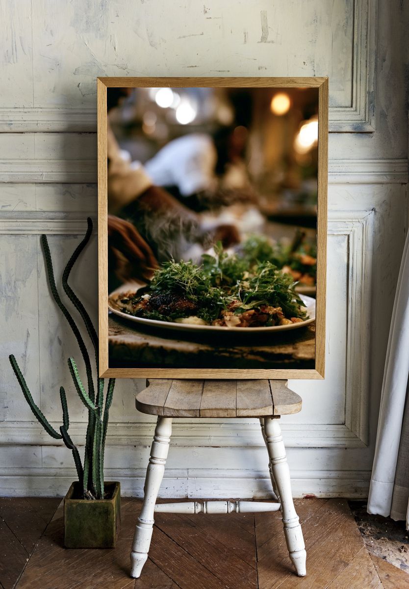 Gourmet Dinner Table Photography Poster. room preview