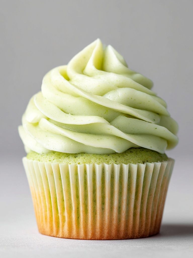 Lime Frosted Cupcake Photography Poster. poster detail