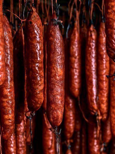 Hanging Sausages Food-Drink Poster.