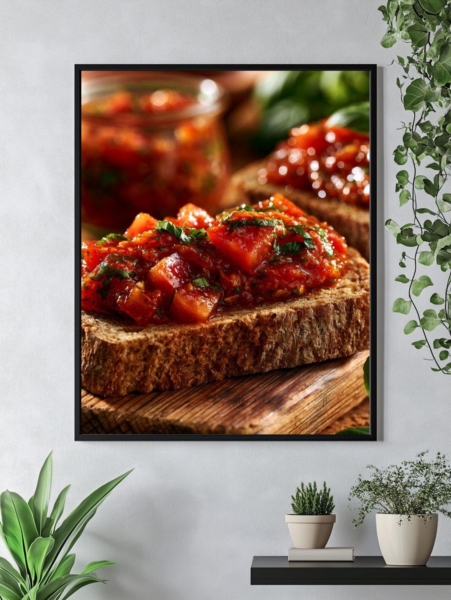 Bruschetta Still Life Poster. — room view 4