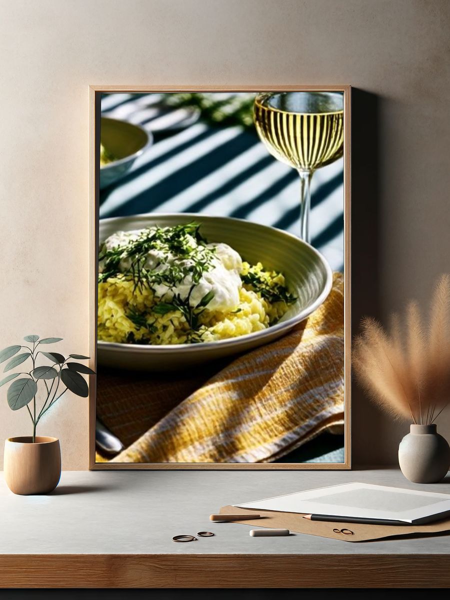 Elegant Table Setting Photography Poster. — room view 2